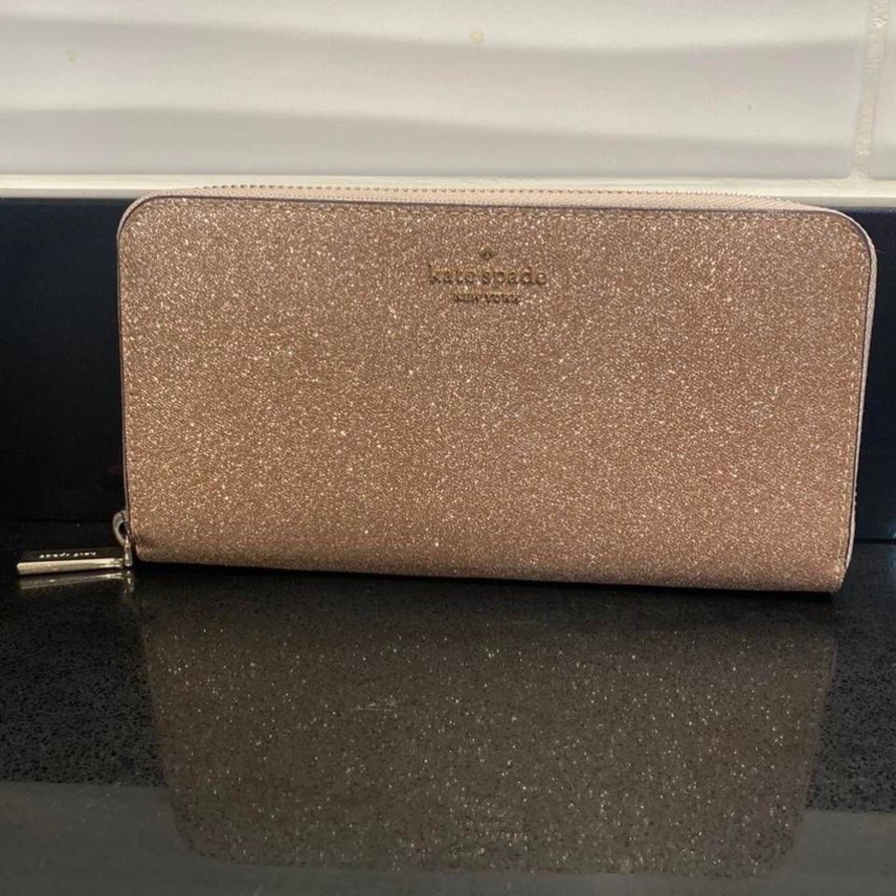 Kate Spade Pink Glitter Wallet
